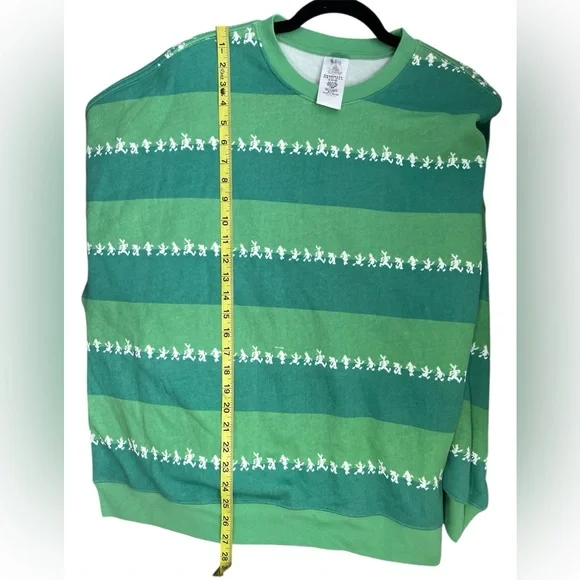 Disneyland Striped Spirit Jersey Mickey Friends‎ Sweatshirt Unisex Sz XL Green - Picture 11 of 11